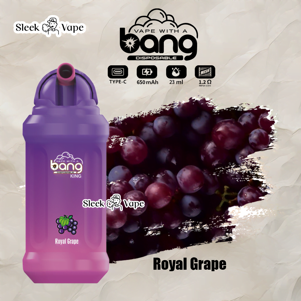 Bang King 12000 Puffs 0% 2% 3% 5% Nicotine Rechargeable Disposable Pod