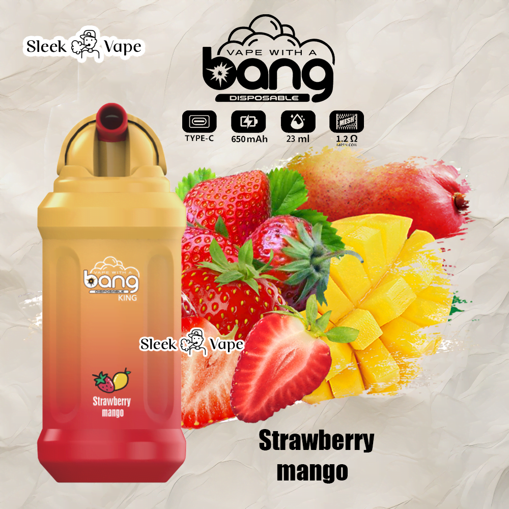 Bang King 12000 Puffs 0% 2% 3% 5% Nicotine Rechargeable Disposable Pod