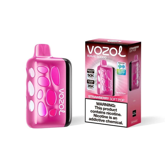 VOZOL Rave 50000 – Beat-Sensing Disposable Vape |5%Nicotine Strength  1000mAh Battery 15 Flavors