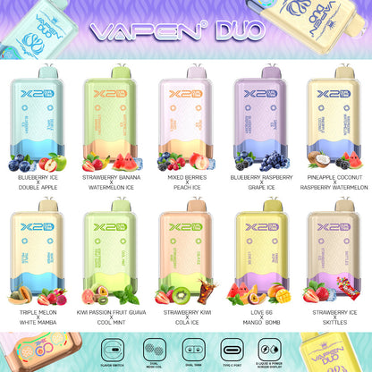 Unleash the Ultimate Experience with VAPEN Duo Twins 40k Puffs Vape– Two Bold Flavors. One Powerful Pod!