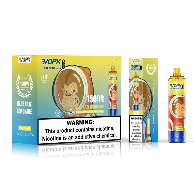 Vopk Tornado 15000 Puffs 850mah Prefilled Electronic Cigarette Disposable Vape 15000 Puff Tornado