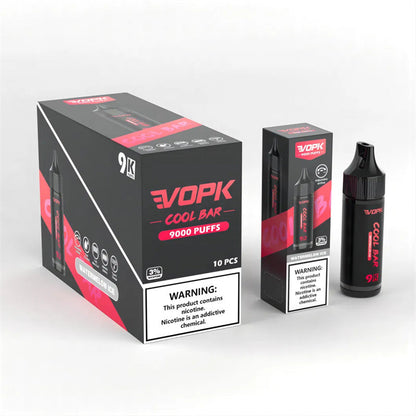 Original Vopk Cool Bar 9k Puffs 9000 Puff Disposable Electronic Cigarette Vaporizer Mod Vaper Vape