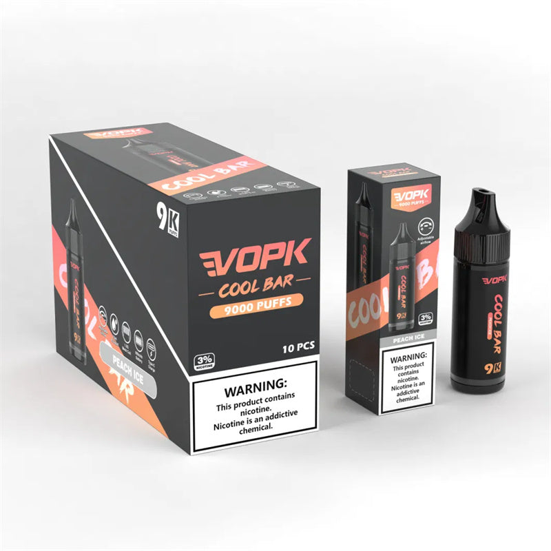 Vopk Cool Bar 9000 Puff 100% Original PDA Eliquid Pre Filled 2ml 5000c V2 Nord Desposable Disposable Vape
