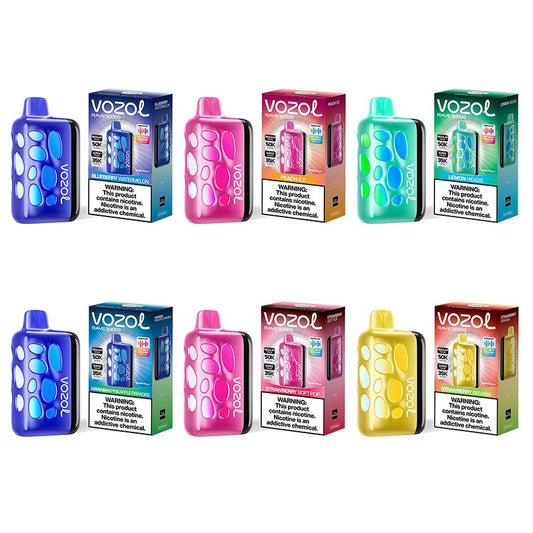 VOZOL Rave 50000 – Beat-Sensing Disposable Vape |5%Nicotine Strength  1000mAh Battery 15 Flavors