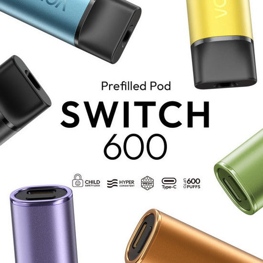 Vozol Switch 600 Refill Replacement Pods 2-Pack